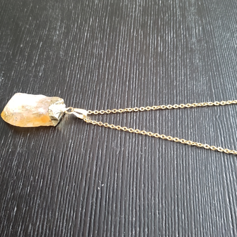 Citrine Crystal Necklace